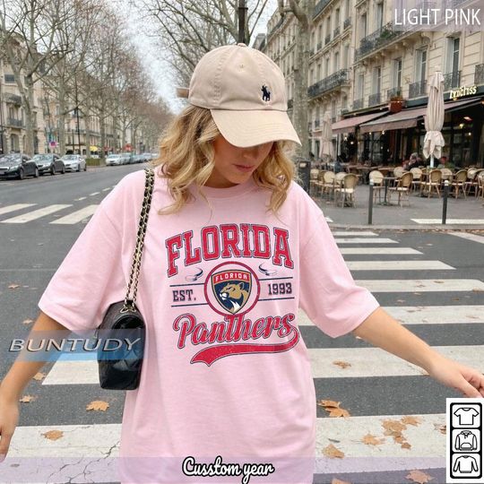 Discover Vintage Florida Panthers Hockey T-shirt, Florida Hockey Crewneck, Retro Panthers Shirt