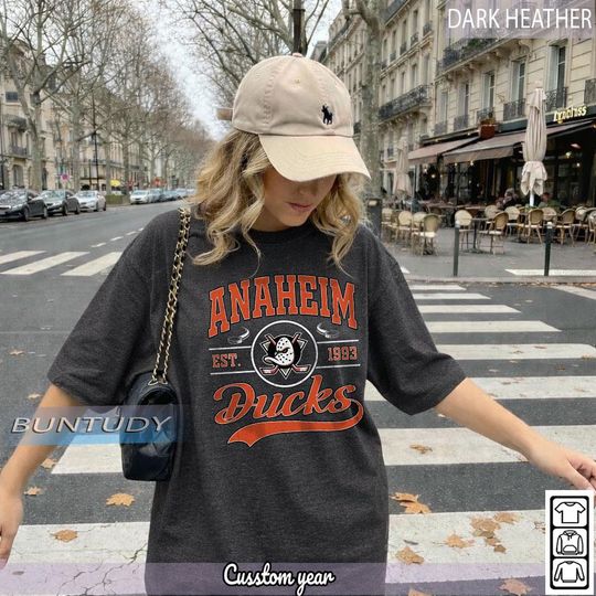 Discover Vintage Anaheim Ducks Hockey T-shirt, Anaheim Crewneck Shirt, Retro Ducks Hockey, Unisex Hockey