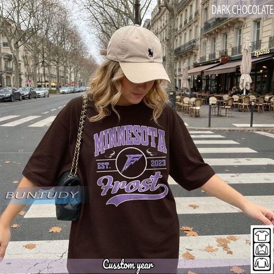 Discover Vintage Minnesota Frost T-shirt, Frost Crewneck, Minnesota Hockey Fan shirt, Hockey Women, Retro 90s Frost