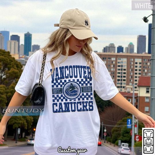 Discover Vancouver Canucks Vintage Hockey T-shirt, Vancouver Crewneck, Retro Canucks Shirt