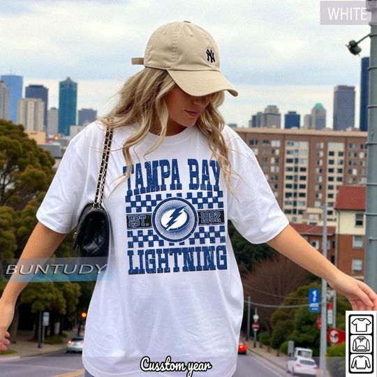 Discover Tampa Bay Lightning Vintage Hockey T-shirt, Lightning Crewneck, Retro Hockey Shirt