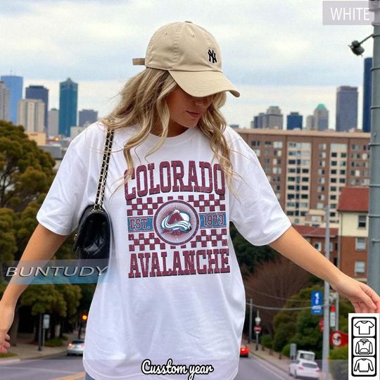 Discover Colorado Avalanche Vintage Hockey T-shirt, Colorado Hockey Crewneck, Retro Avalanche Shirt