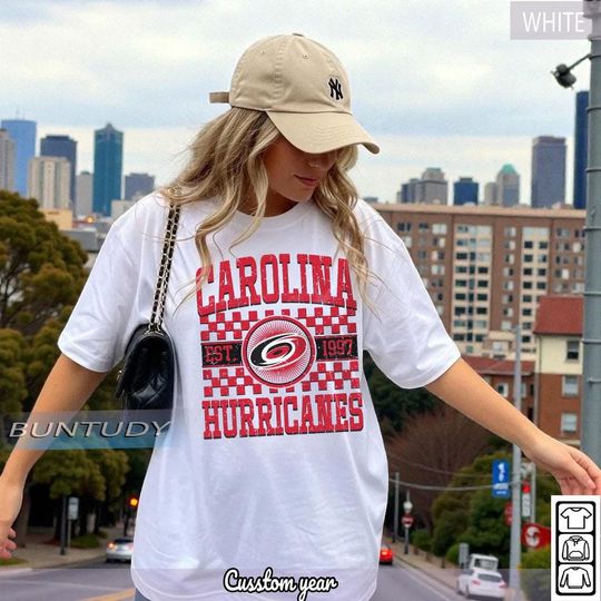 Discover Carolina Hurricanes Vintage Hockey T-shirt, Carolina Crewneck, Retro Hurricanes Hockey Tee