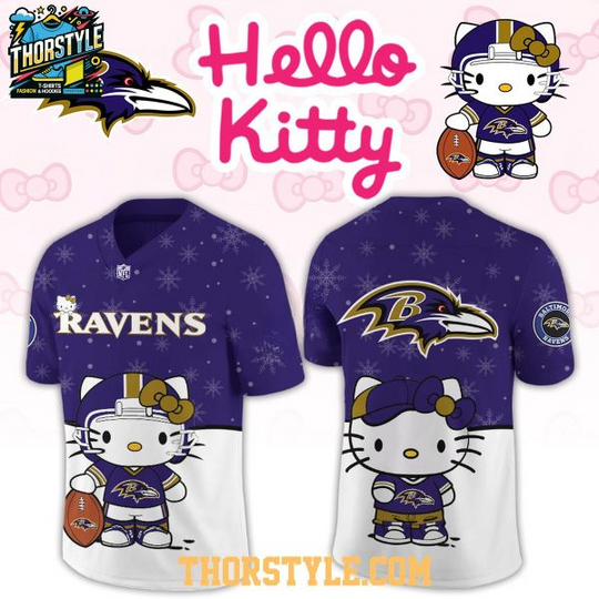 Baltimore Ravens Hello Kitty Gameday Football Jersey
