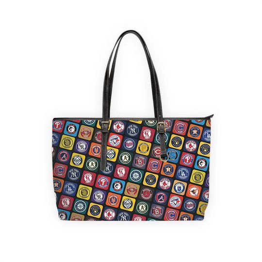 Baseball Teams Logos PU Leather Shoulder Bag