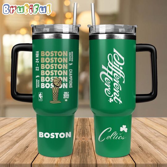 Boston Celtics 23 24 NBA Finals Champions 40oz Tumbler With Handle
