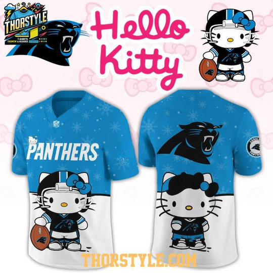 Carolina Panthers Hello Kitty Gameday Football Jersey
