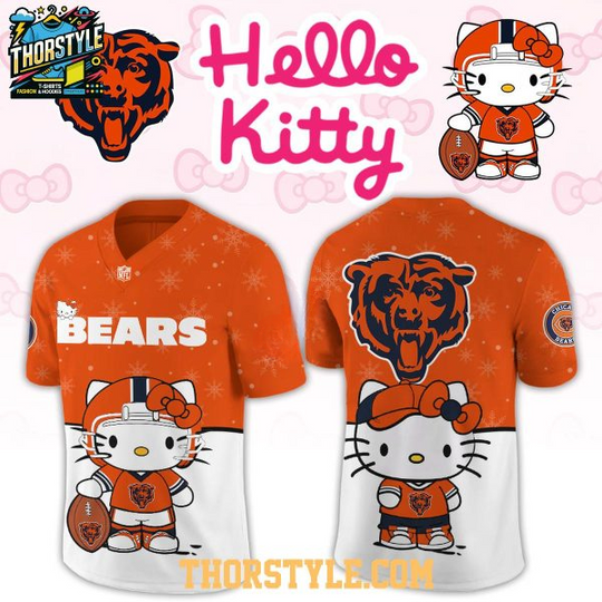 Discover Chicago Bears Hello Kitty Gameday Football Jersey