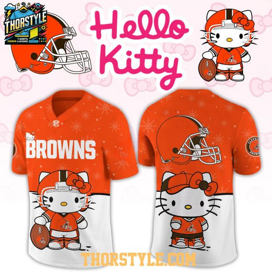 Cleveland Browns Hello Kitty Gameday Football Jersey