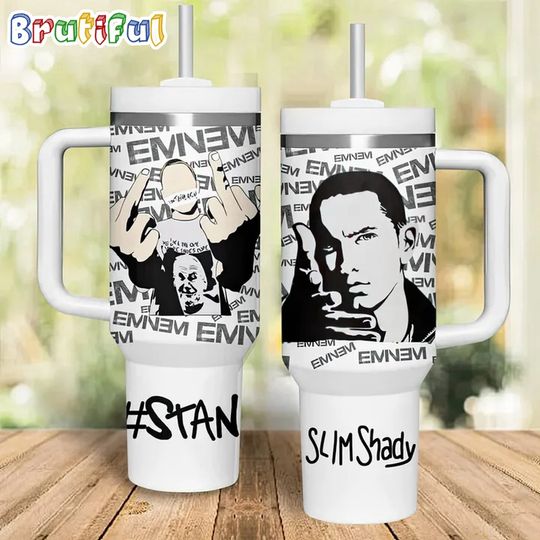 Discover Eminems Music Fan Lovers 40oz Tumbler With Handle
