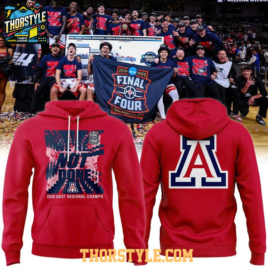 Arizonna Wildcats Men’s Basketball Final Four Locker Room 2026 Hoodie