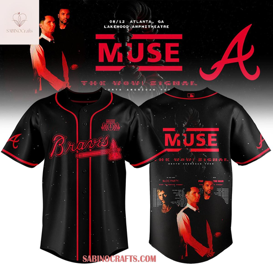Discover Atlanta Braves MUSE 2026 North American Tour Baseball Jersey