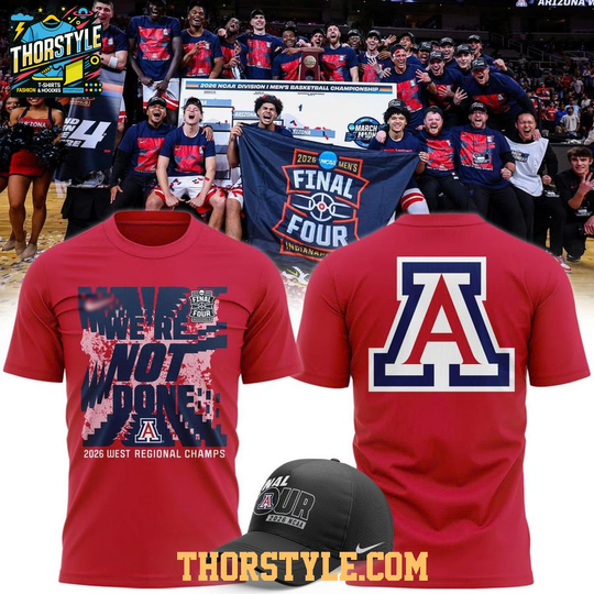 Arizonna Wildcats Men’s Basketball Final Four Locker Room 2026 T-Shirt