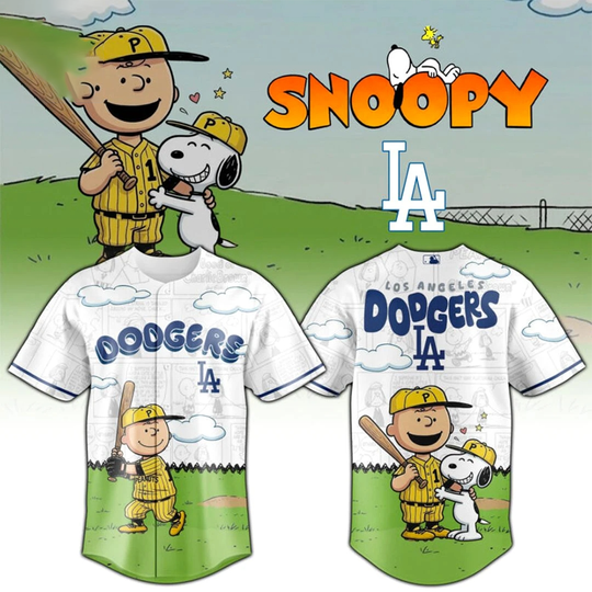 Discover Los Angeles Dodgers x Peanuts Gang 2026 Baseball Jersey