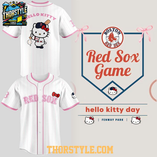 Boston Red Sox 2026 Hello Kitty Day Baseball Jersey