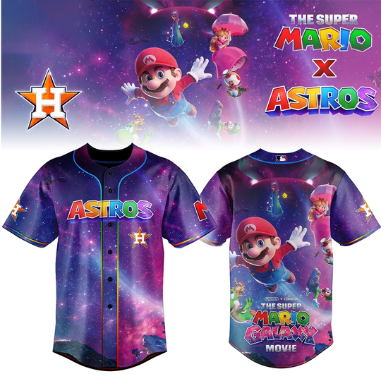 Houston Astros Super Mario Galaxy Movie Baseball Jersey 2026