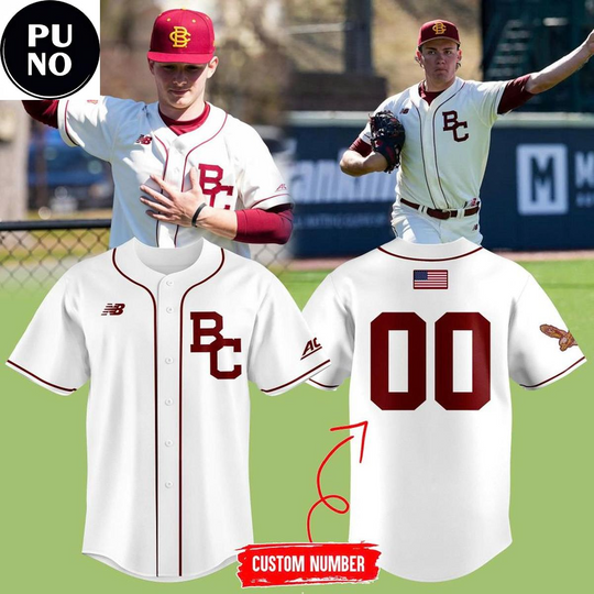 Discover Boston College Eagles Baseball 2026 New Season Personalized Baseball Jersey