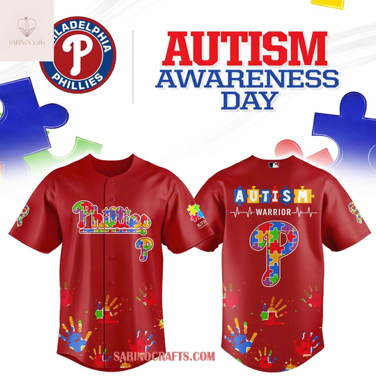 Discover Philadelphia Phillies x Autism Awareness Night 2026 Baseball Jersey