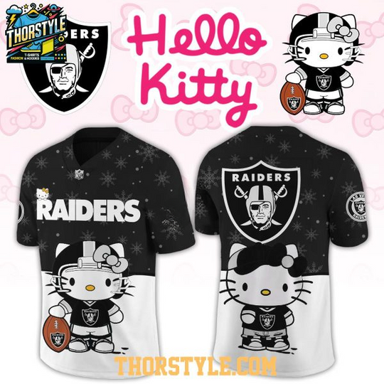 Las Vegas Raiders Hello Kitty Gameday Football Jersey