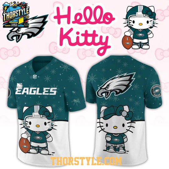 Philadelphia Eagles Hello Kitty Gameday Football Jersey
