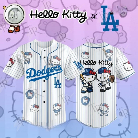 Discover Dodgers x Hello Kitty 2026 Classic Baseball Jersey