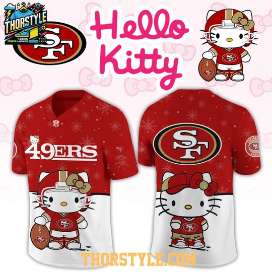 San Francisco 49ers Hello Kitty Gameday Football Jersey