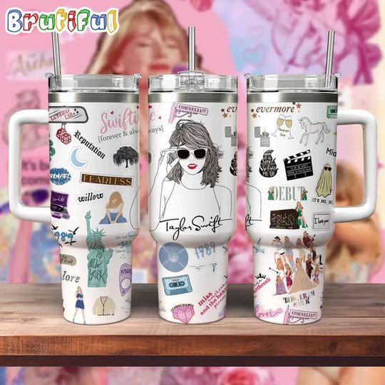 Discover Swift The Eras Tour 40oz Tumbler With Handle