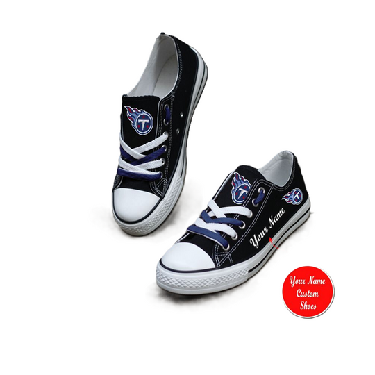 Tennessee Titans Personalized Low Top Sneakers, Football Lover Shoes, Gift For Fan