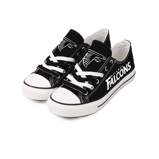 Atlanta Falcons Low Top Sneakers, Football Lover Shoes, Gift For Fan