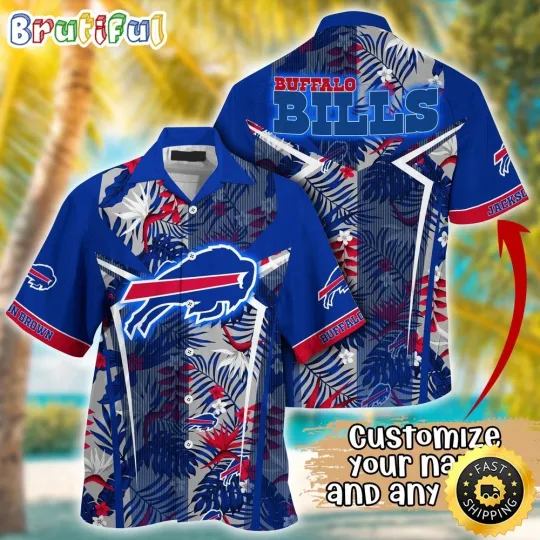 Customized Buffalo Bills Summer Football Tropical Hawaiian Shirt