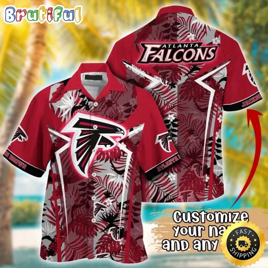 Discover Customized Atlanta Falcons Summer Football Tropical Hawaiian Shirt