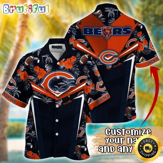 Discover Customized Chicago Bears Summer Football Aloha Hawaiian Shirt