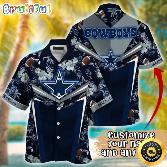 Discover Customized Dallas Cowboys Summer Football Aloha Hawaiian Shirt
