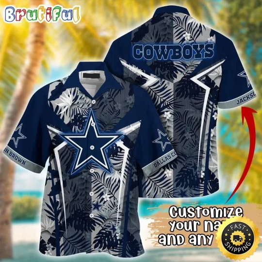 Discover Customized Dallas Cowboys Summer Football Tropical Hawaiian Shirt