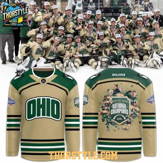 Discover Personalized Ohio Bobcats ACHA Division 1 National Champions 2026 Hockey Shirt