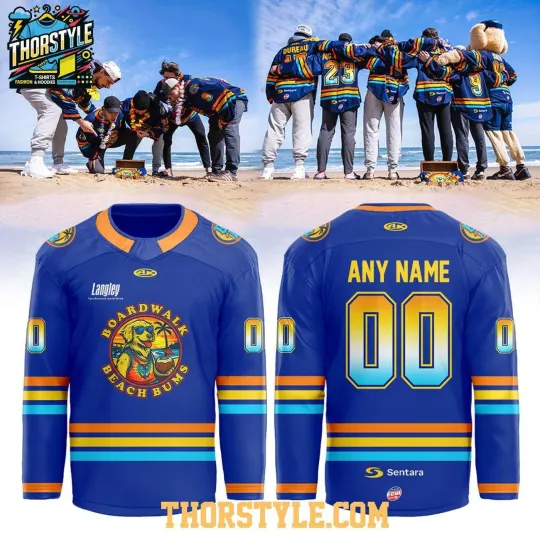 Discover Personalized Norfolk Admirals Boardwalk Beach Bums Night 2026 Hockey Shirt Men's