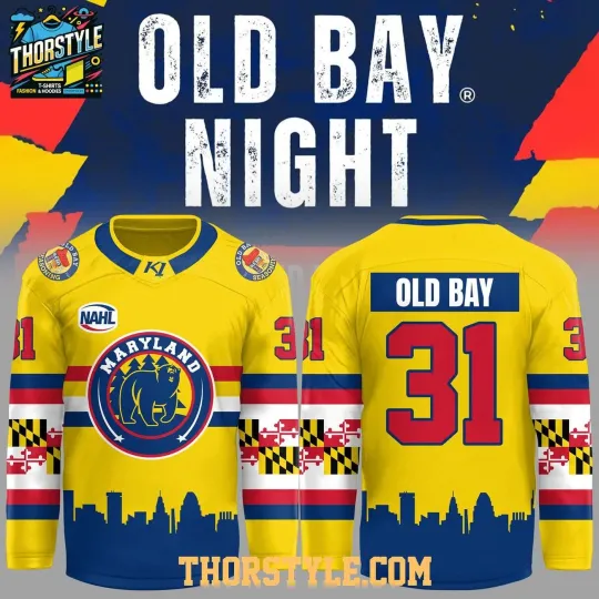 Discover Personalized Maryland Black Bears Old Bay Night 2026 Hockey Shirt Men's Fan Gear