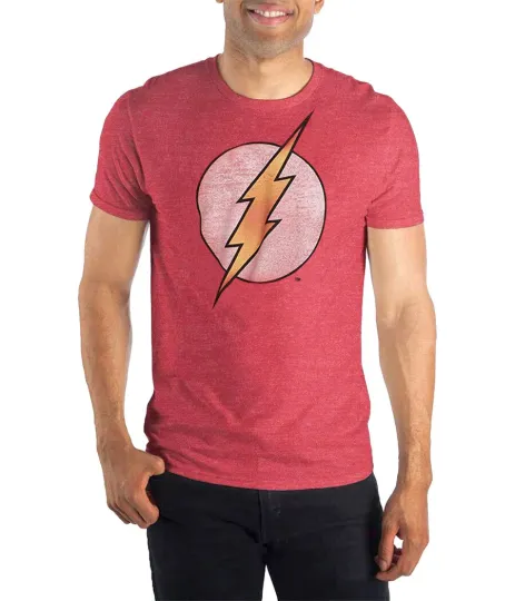 Discover DC Comics Flash Distressed Logo Vintage T-Shirt