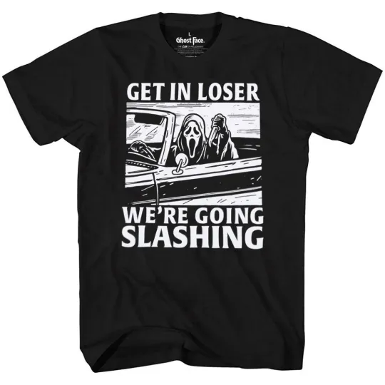 Discover Scream Ghost Face We're Going Slashing T-Shirt