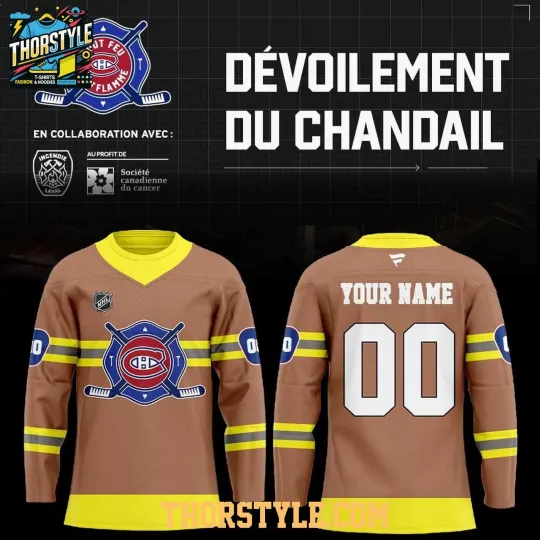 Discover Custom Montreal Canadiens Firefighter Tout Feu Tout Flamme 2026 Hockey Shirt