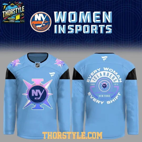 Discover New York Islanders Celebrating Women In Sports 2026 Night Hockey Shirt