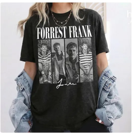 Discover Forrest Frank Shirt Christian Music Singer Vintage Tour Fan Tee