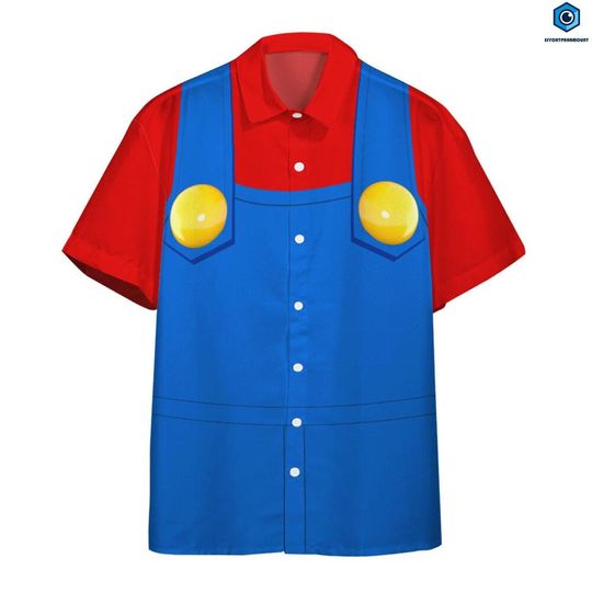 Discover Mario Super Mario Hawaii Shirt, Bowser Super Mario Cosplay Tropical Hawaiian Shirt, Summer Hawaiian Shirt