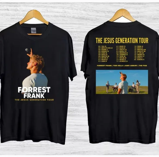 Discover Forrest Frank Jesus Generation Tour 2026 Double Sided T-Shirt