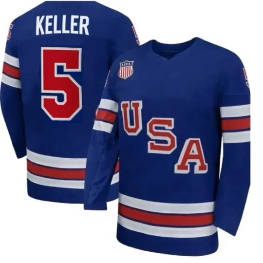Megan Keller Team USA Winter Men Hockey Jersey