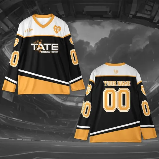 Discover Tate McRae T8 Logo Miss Possessive Tour Hockey Jersey