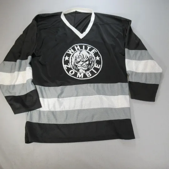 Discover White Zombie Band Men Hockey Jersey