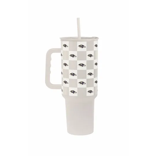 Baltimore Ravens 40oz Tumbler Cup with Handle and Straw Insulated Football Game Day Gift
