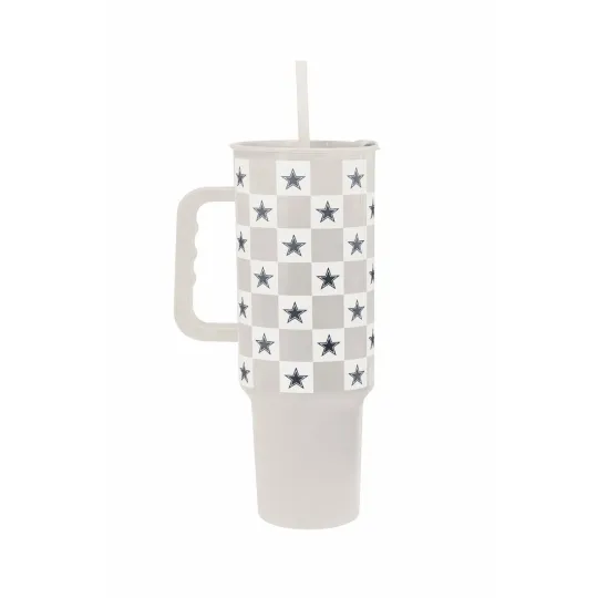 Dallas Cowboys 40oz Tumbler with Handle, Insulated Football Game Day Gift