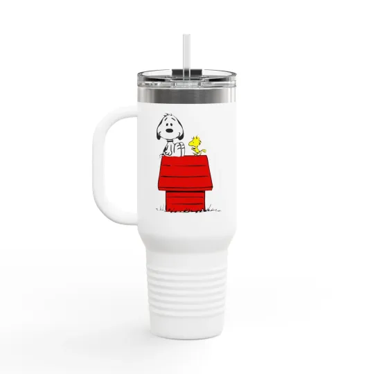 Discover 75th Anniversary Peanuts Insulated 40oz Travel Mug with Handle
